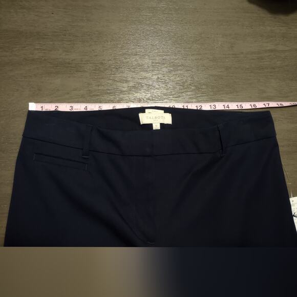 Talbots Outlet Navy Dress Cotton Blend Pants Size 12 - Picture 4 of 13